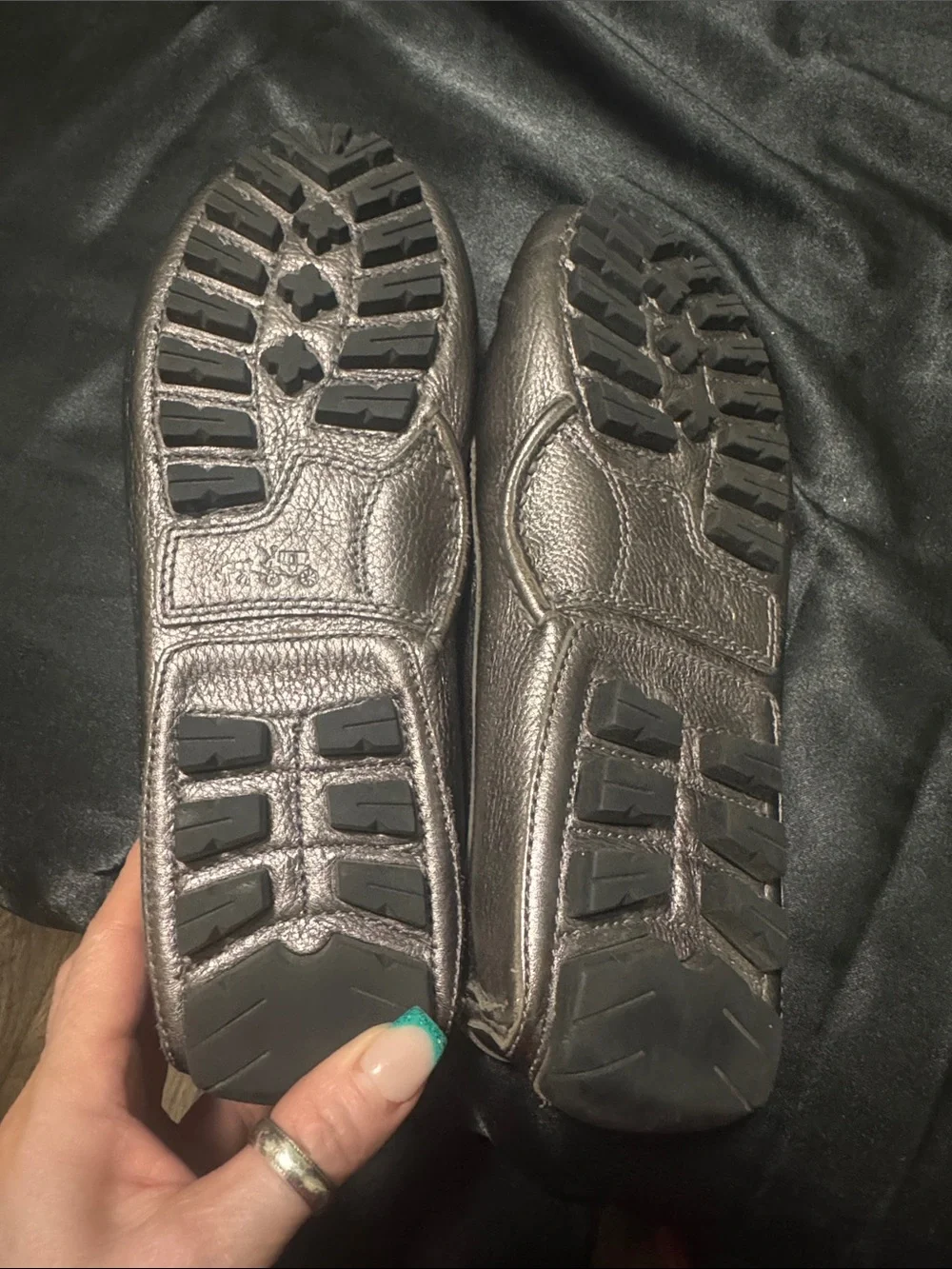 Coach Black Leather Loafers with Signature Bit